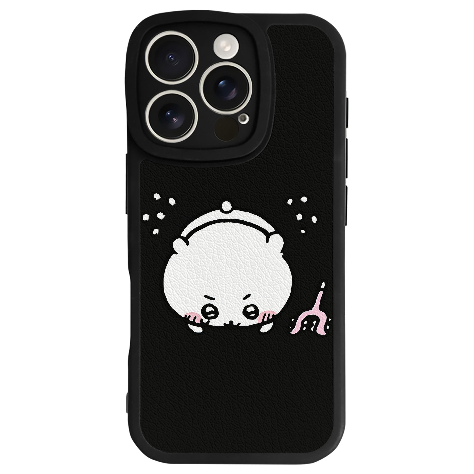 （画像用） ちいかわ ちいかわ Chii-kawa chiikawa 【iPhone 16シリーズ対応】シリコンスマホケース（レザー調） 材質：シリコン